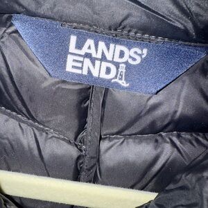 Lands' End Charcoal Puffer Coat